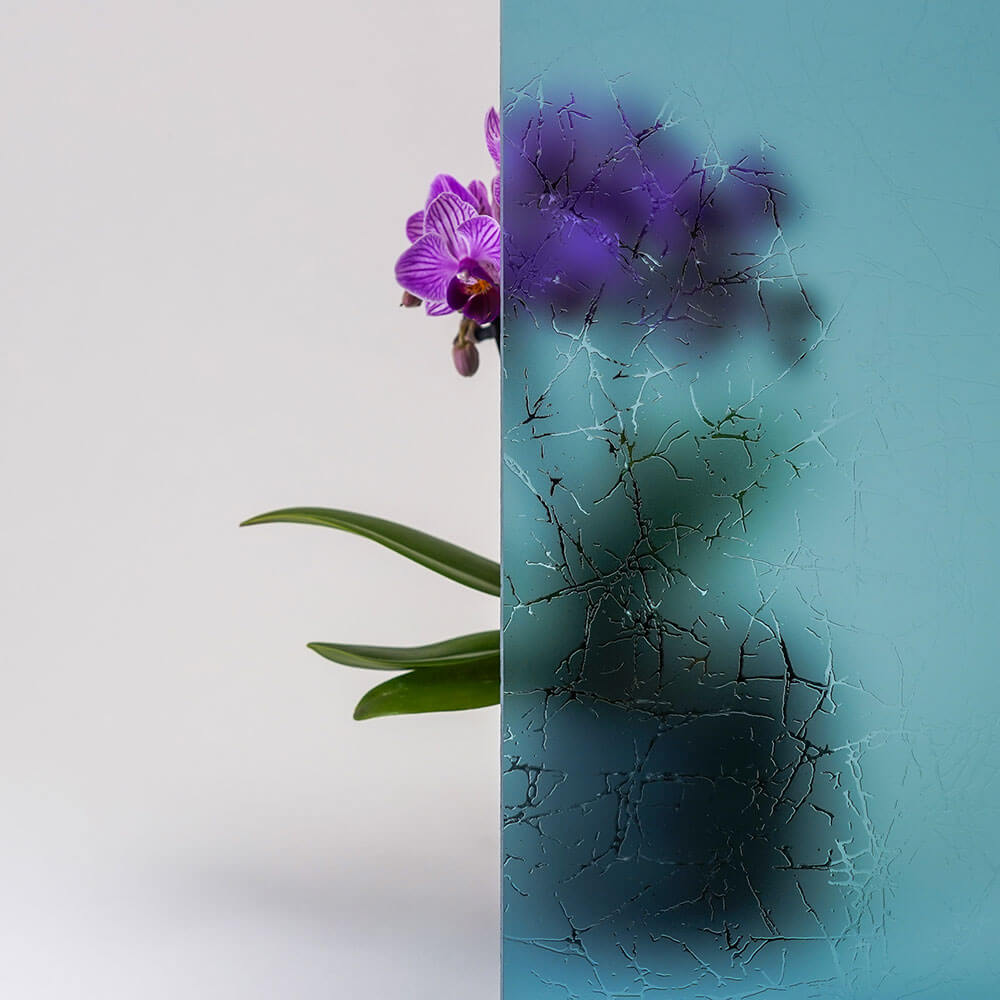 Ornamentglas Madras Uadi blau
